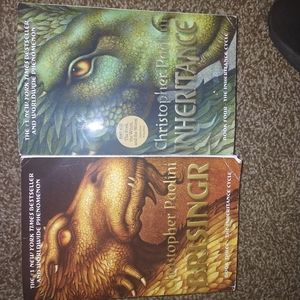 2 books in  Eragon series (3 and 4)